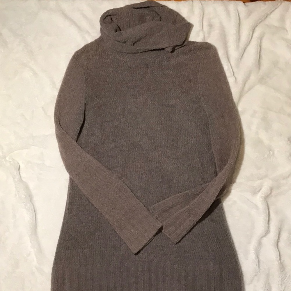 Turtleneck sweater dress